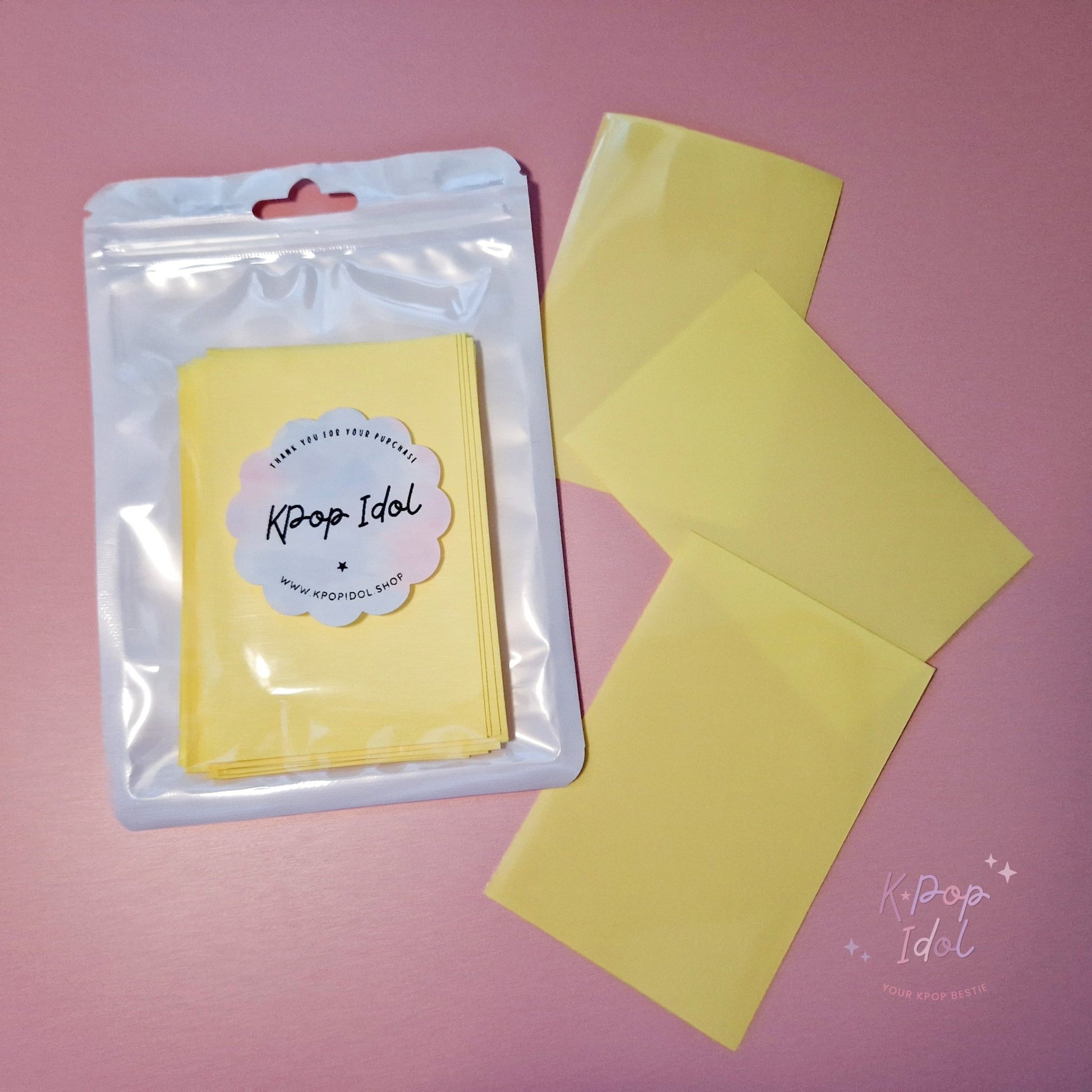 KPop Idol 20 Coloured Sleeves - Lemon Sherbet - KPop Idol