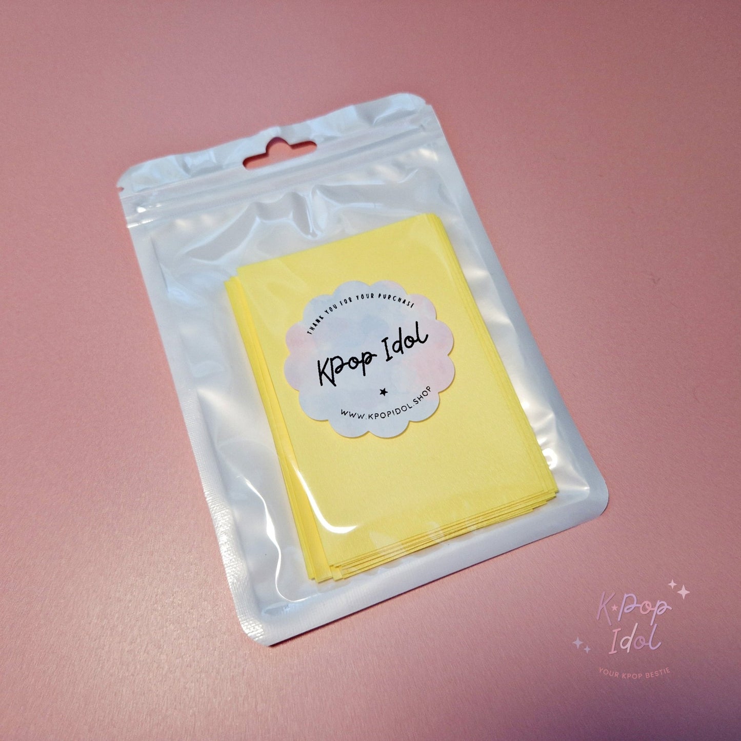 KPop Idol 20 Coloured Sleeves - Lemon Sherbet - KPop Idol