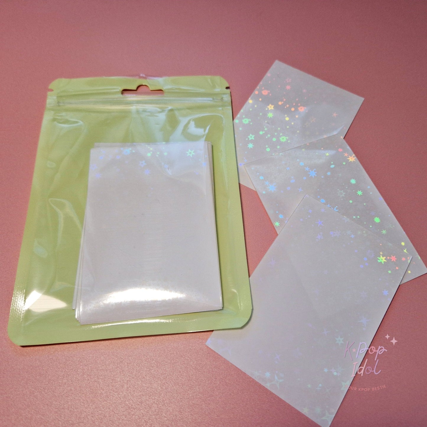 KPop Idol 20 Coloured Sleeves - Marshmallow Star Holo - KPop Idol