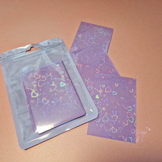 KPop Idol 20 Coloured Sleeves - Parma Violet Heart Holo - KPop Idol