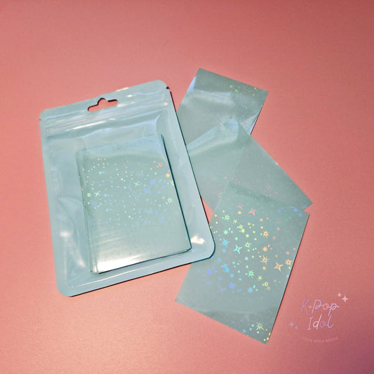 KPop Idol 20 Coloured Sleeves - Pistachio Macaron Star Holo - KPop Idol