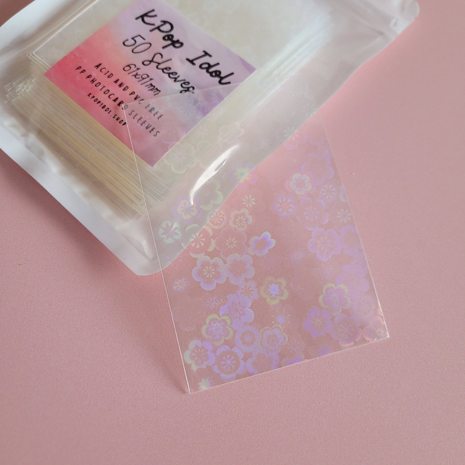 KPop Idol 50 Coloured Sleeves - Clear Blossom - KPop Idol