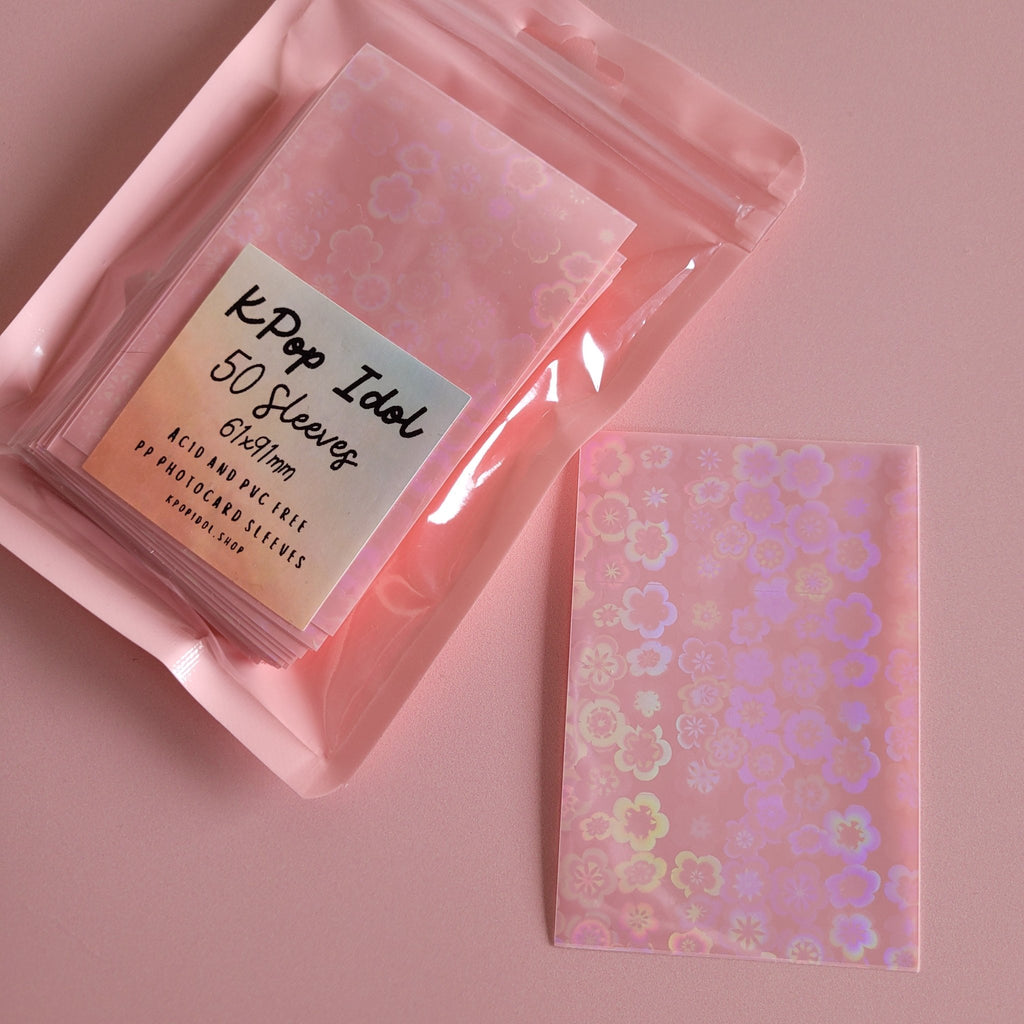 KPop Idol 50 Coloured Sleeves - Cotton Candy Blossom - KPop Idol