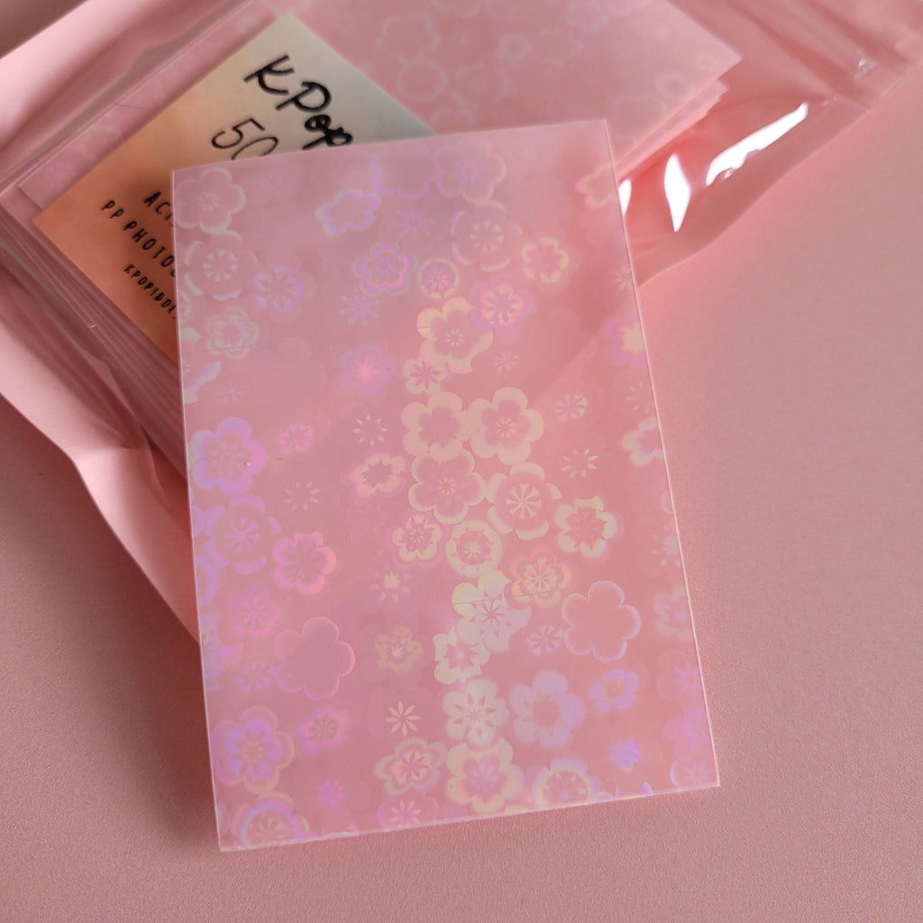 KPop Idol 50 Coloured Sleeves - Cotton Candy Blossom - KPop Idol
