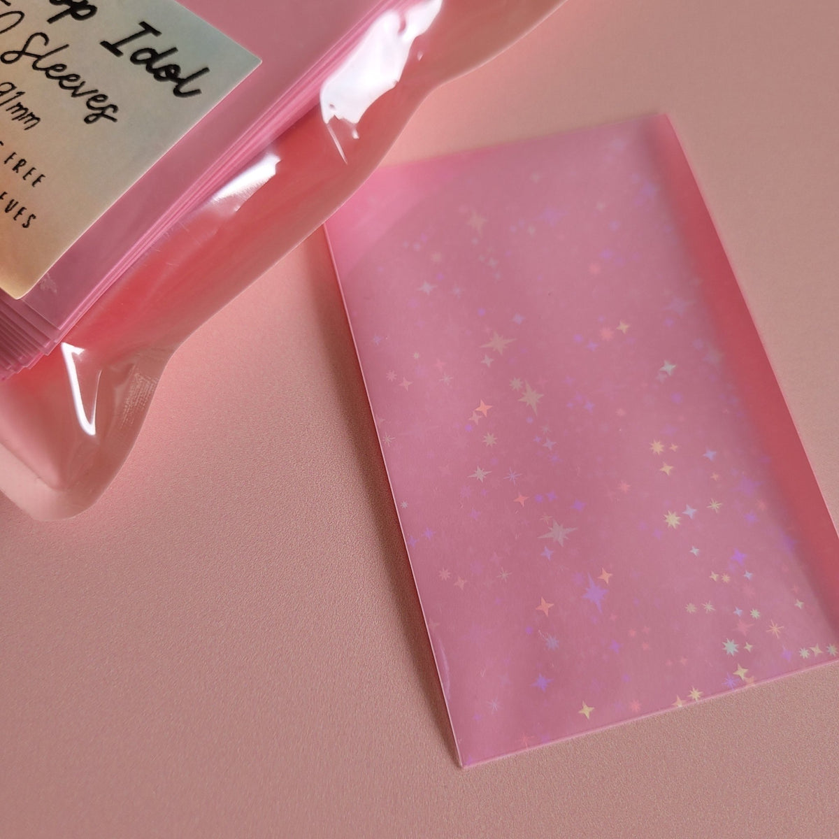 KPop Idol 50 Coloured Sleeves - Cotton Candy Star Holo - KPop Idol