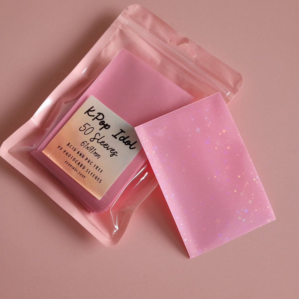KPop Idol 50 Coloured Sleeves - Cotton Candy Star Holo - KPop Idol