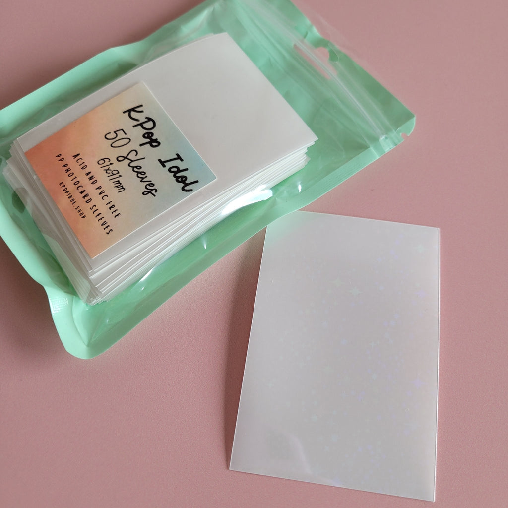 KPop Idol 50 Coloured Sleeves - Marshmallow Star Holo - KPop Idol