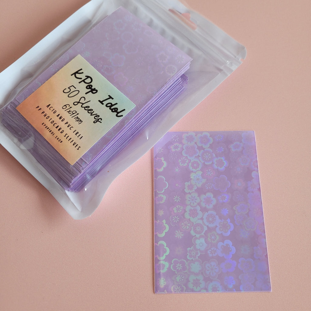 KPop Idol 50 Coloured Sleeves - Parma Violet Blossom - KPop Idol