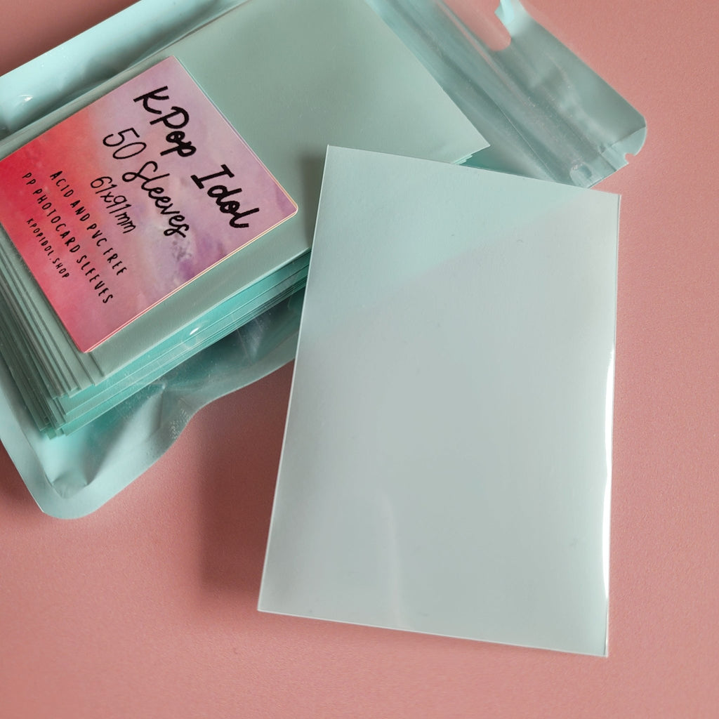 KPop Idol 50 Coloured Sleeves - Pistachio Macaron - KPop Idol
