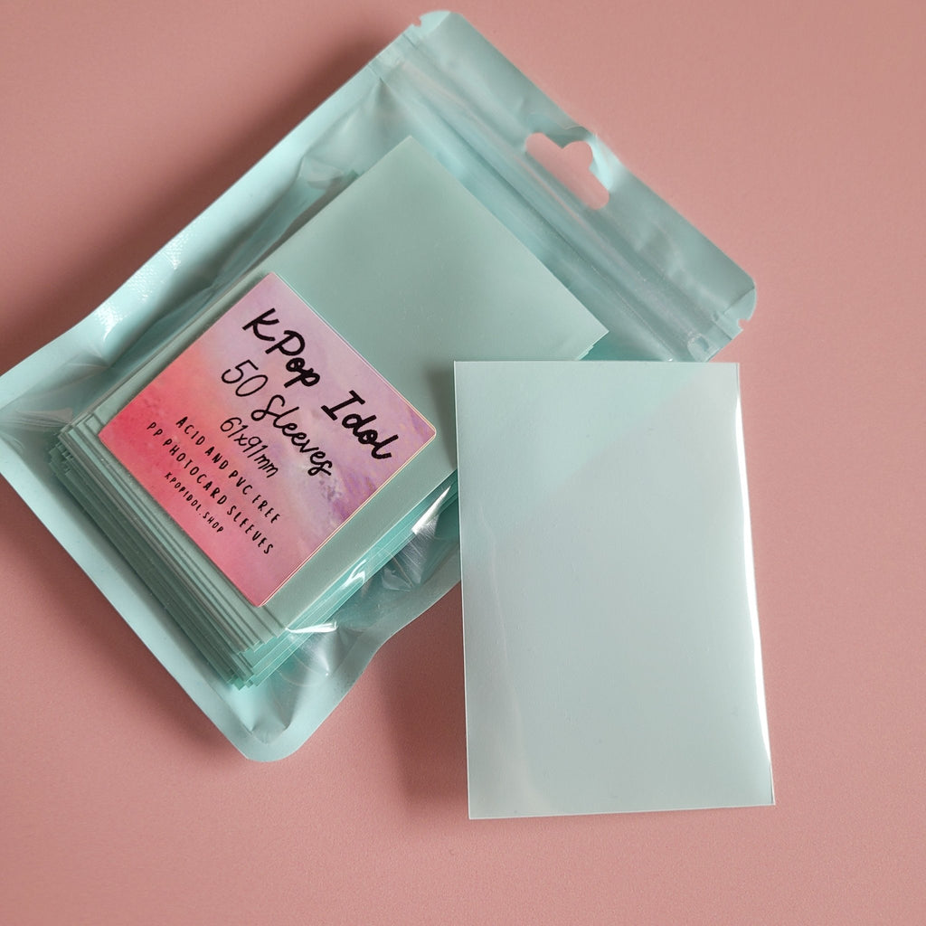 KPop Idol 50 Coloured Sleeves - Pistachio Macaron - KPop Idol