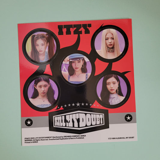 Itzy Kill My Doubt Button Badges Post Card