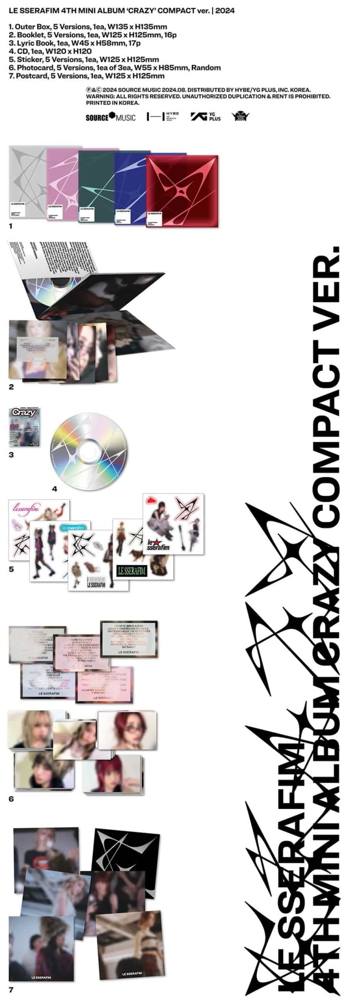 Le Sserafim - Crazy: Compact Ver. (random version) - KPop Idol