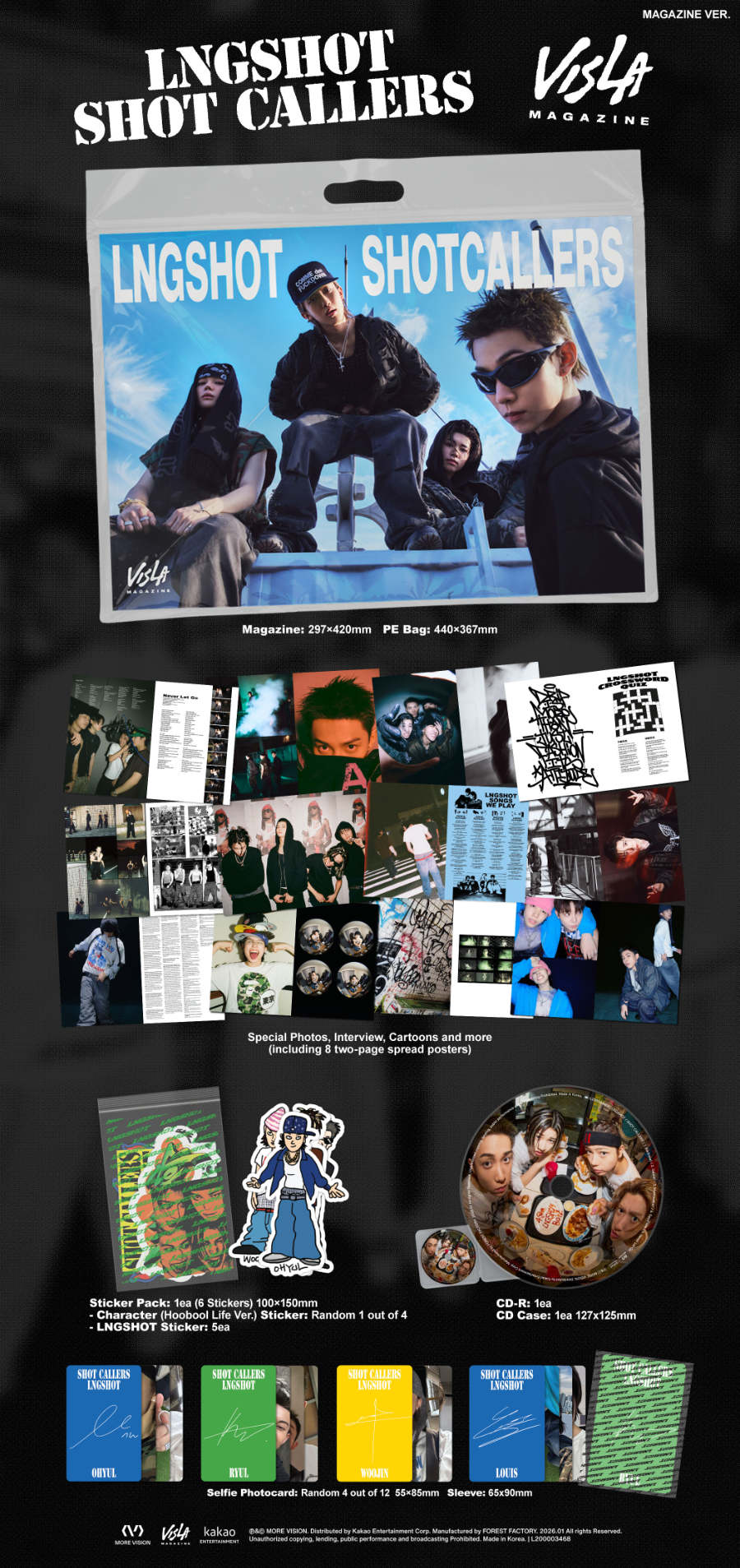 LNGSHOT - Shot Callers Magazine Version - KPop Idol