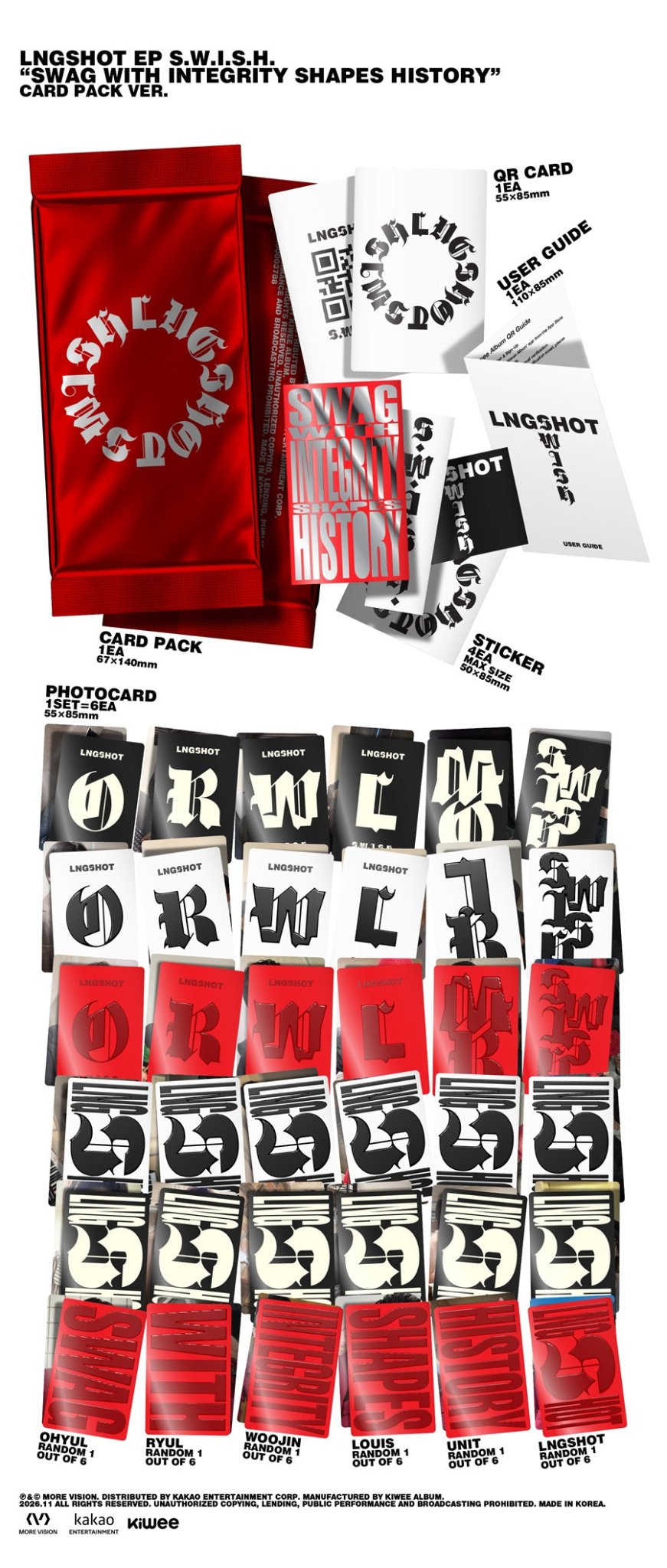 ⏳ LNGSHOT - S.W.I.S.H: Card Pack Ver. - KPop Idol