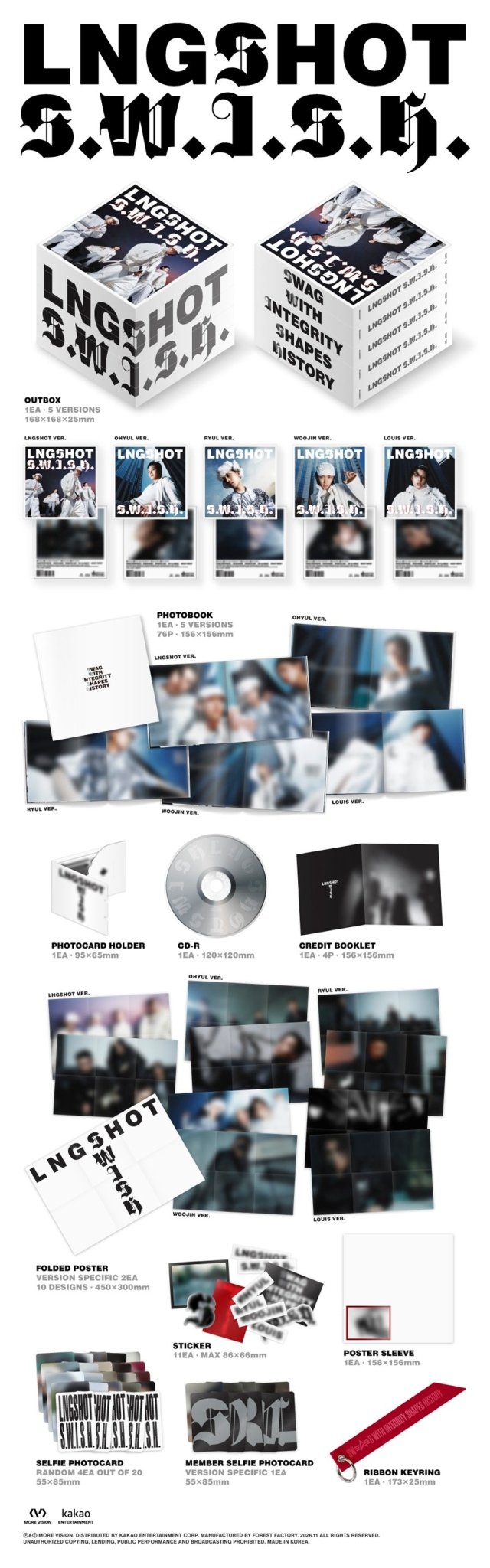 ⏳ LNGSHOT - S.W.I.S.H: Standard Ver. - KPop Idol