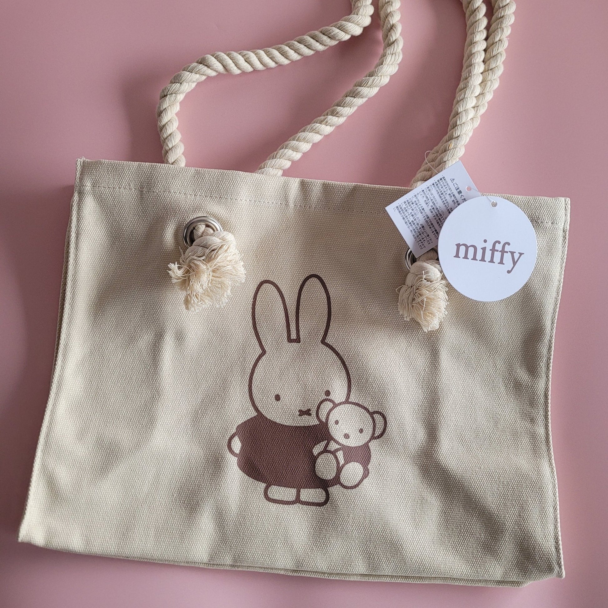 Miffy : Canvas Shopper Tote Bag - Cream - KPop Idol