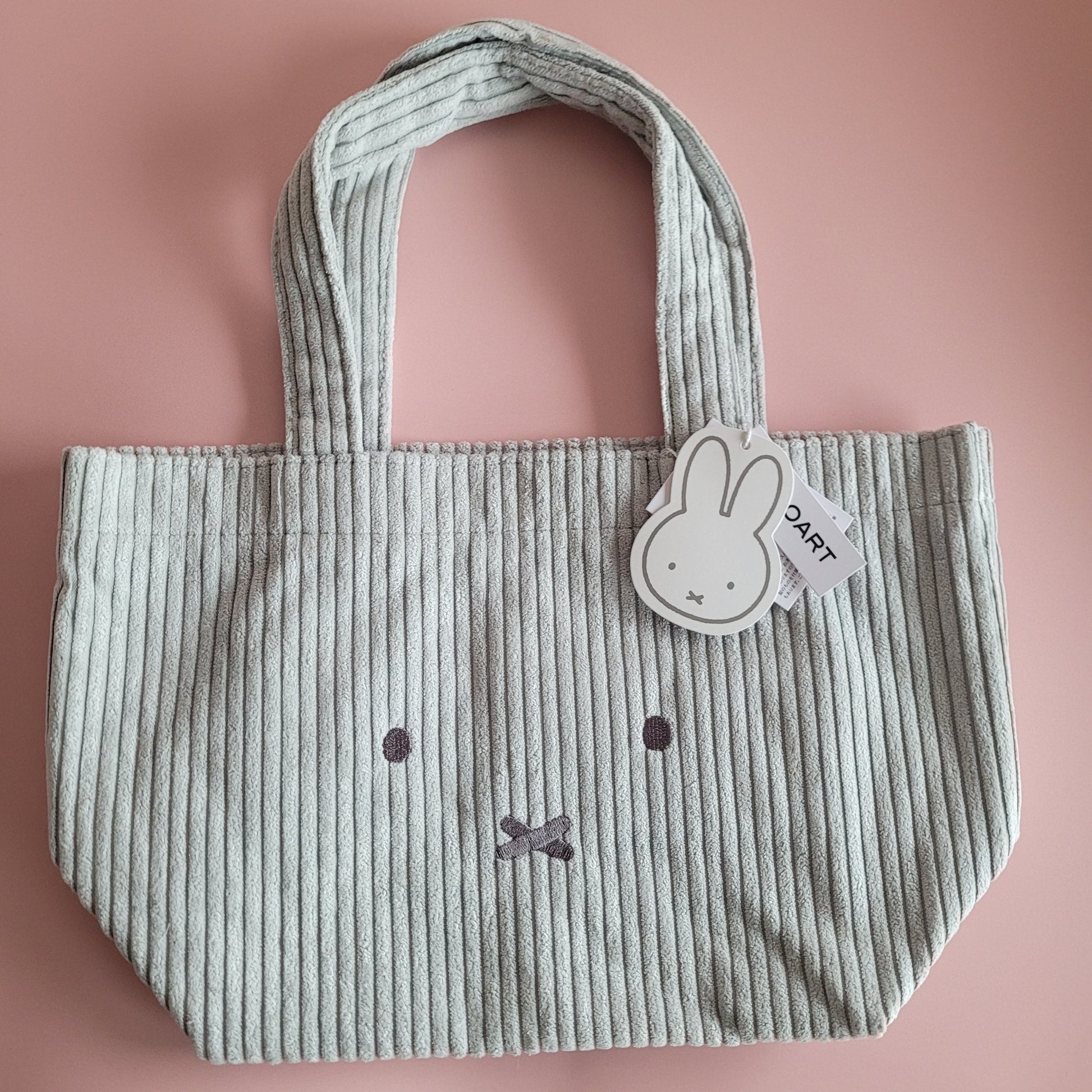 Miffy : Corduroy Tote Bag - Grey - KPop Idol