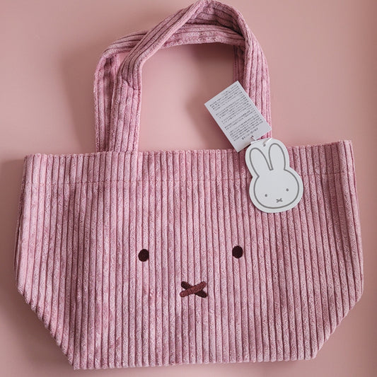 Miffy : Corduroy Tote Bag - Pink - KPop Idol