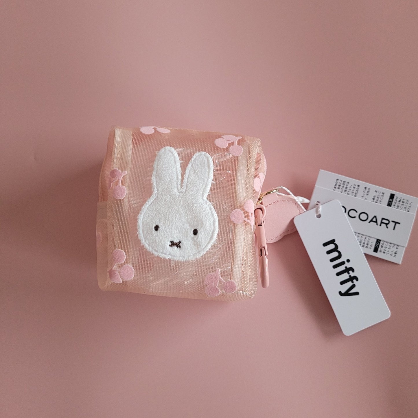 Miffy : Mesh Mini Pouch - Pink - KPop Idol