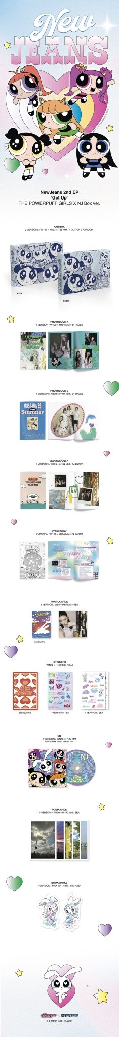 New Jeans - Get Up: The Powerpuff Girls x NJ Box Ver. - KPop Idol