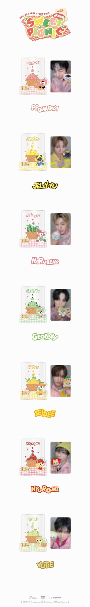 ⏳ NEXZ - Sweet Picnic with NEXZOO Official MD: NEXZOO SECRET MINI ACRYLIC STAND - KPop Idol