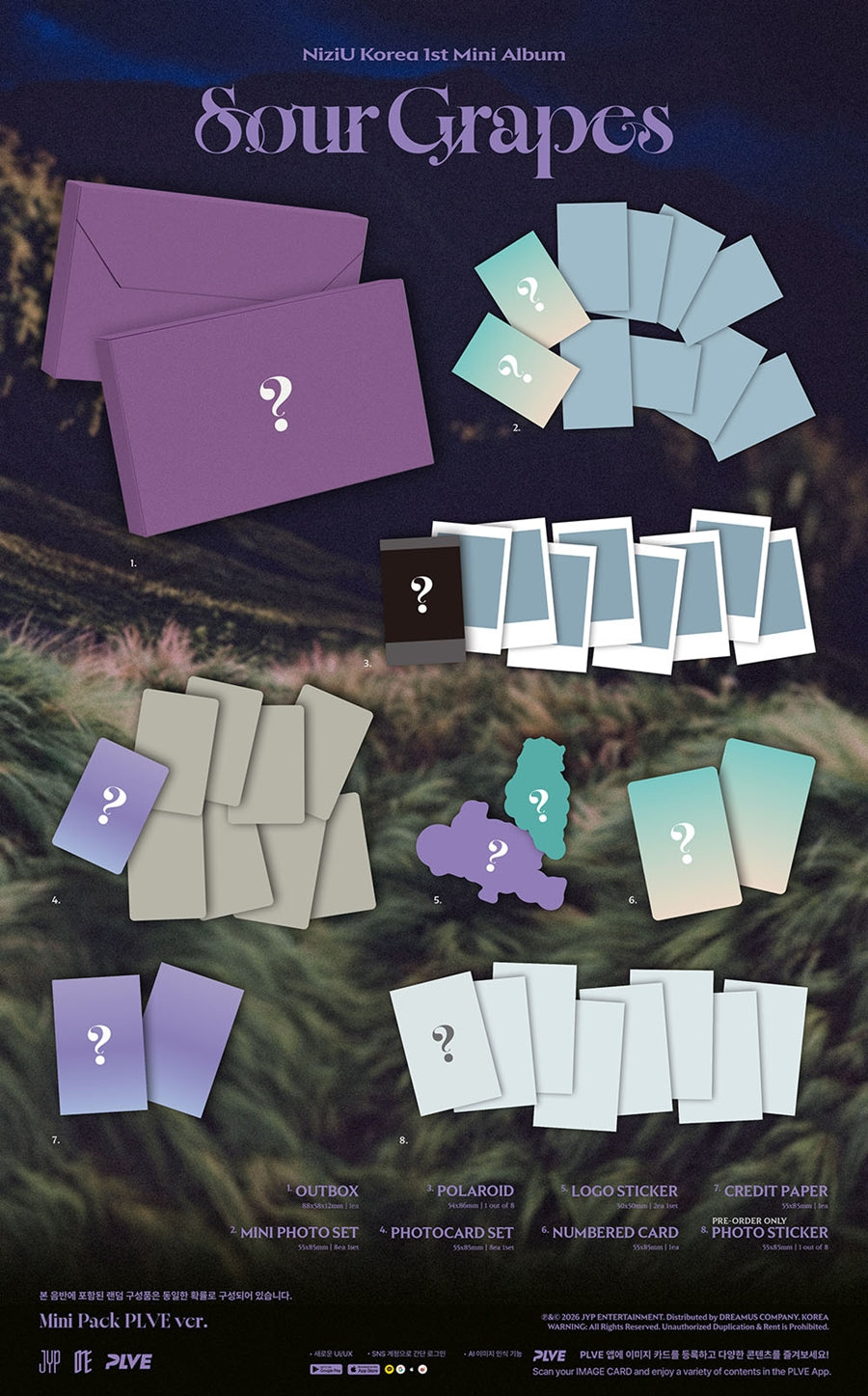 (Pre Order) Niziu Korea - Sour Grapes: Mini Pack PLVE Ver.