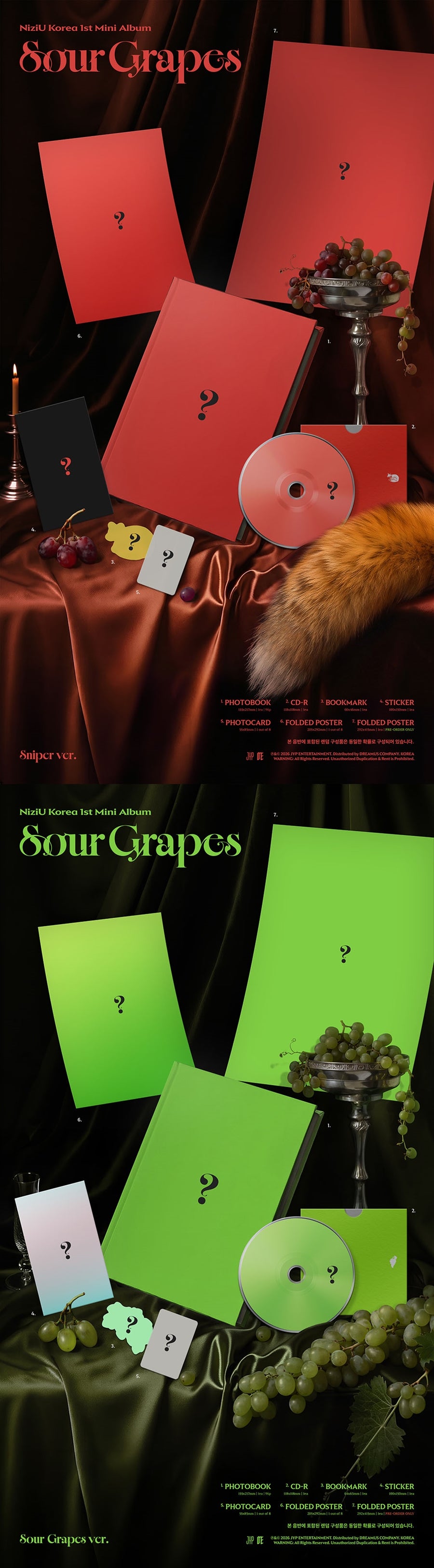 (Pre Order) Niziu Korea - Sour Grapes: Photobook Ver.