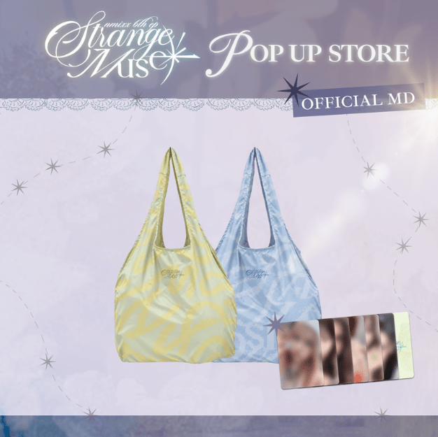 ⏳ NMIXX - Strange Muse Pop Up Official MD: PACKABLE TOTE BAG - KPop Idol
