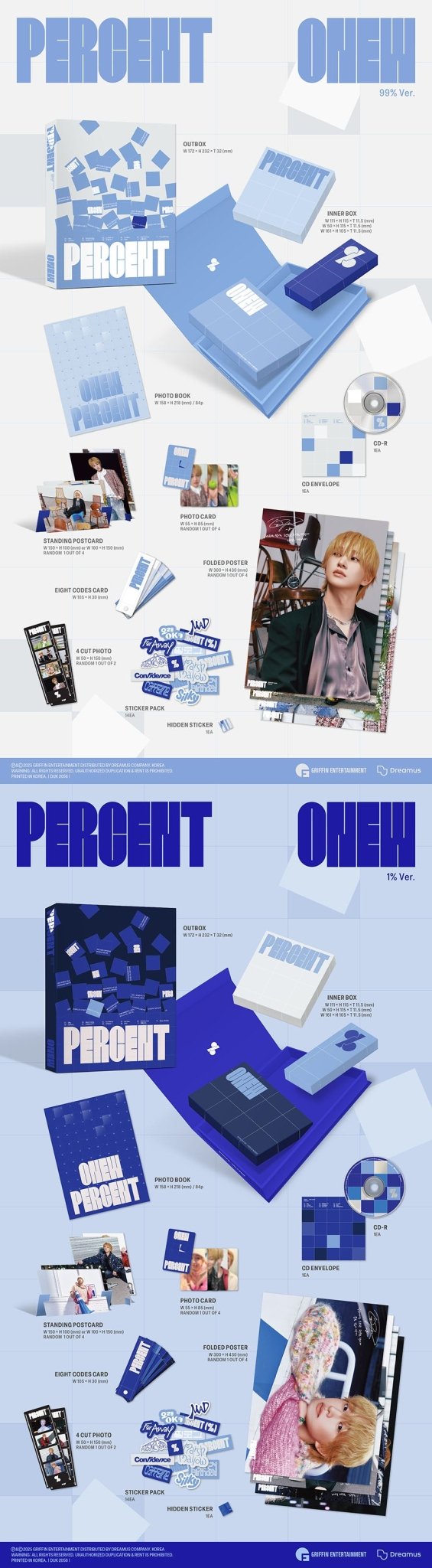 ONEW - Percent - Photobook Version (random cover) - KPop Idol