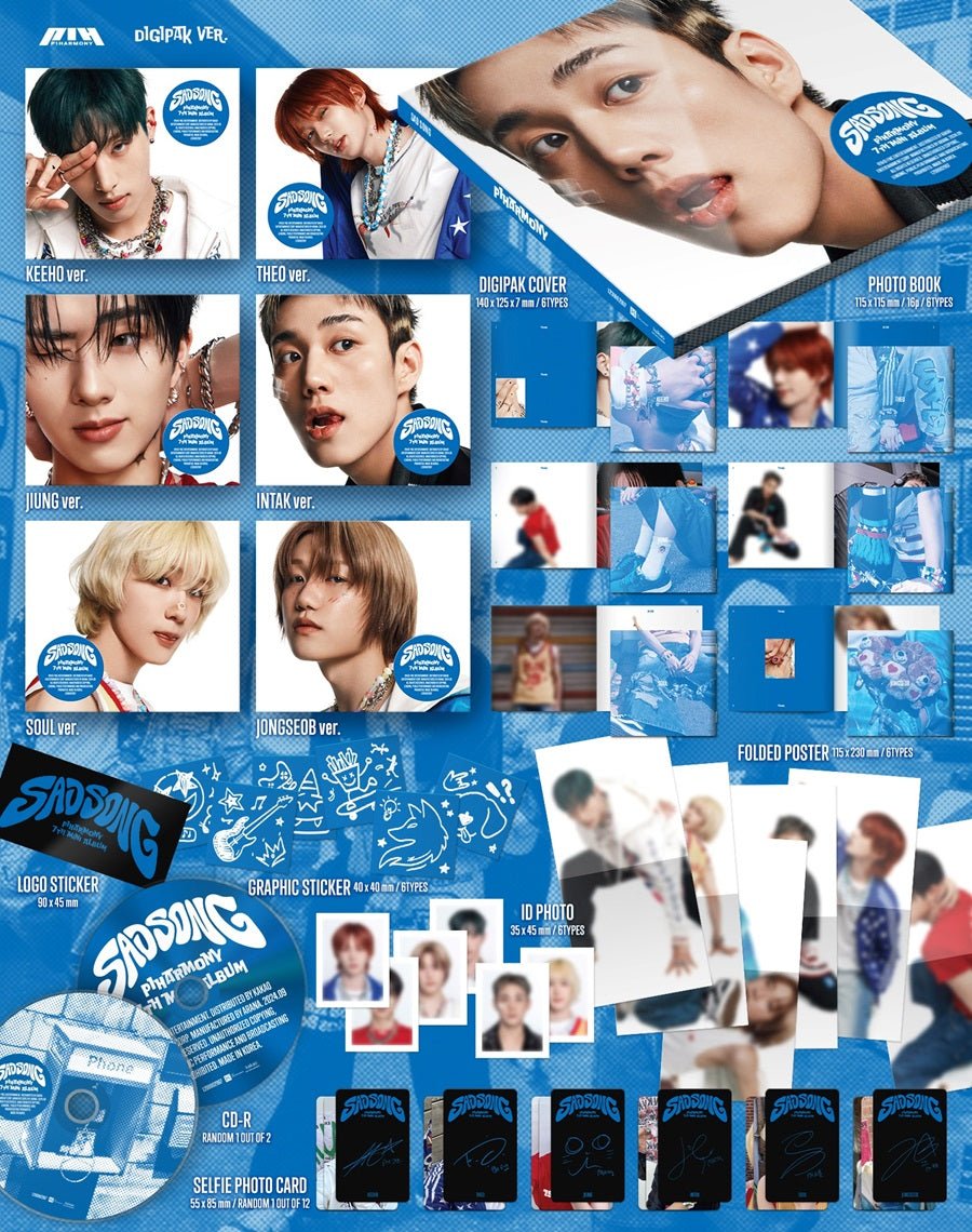 P1Harmony - Sad Song Digipack - KPop Idol