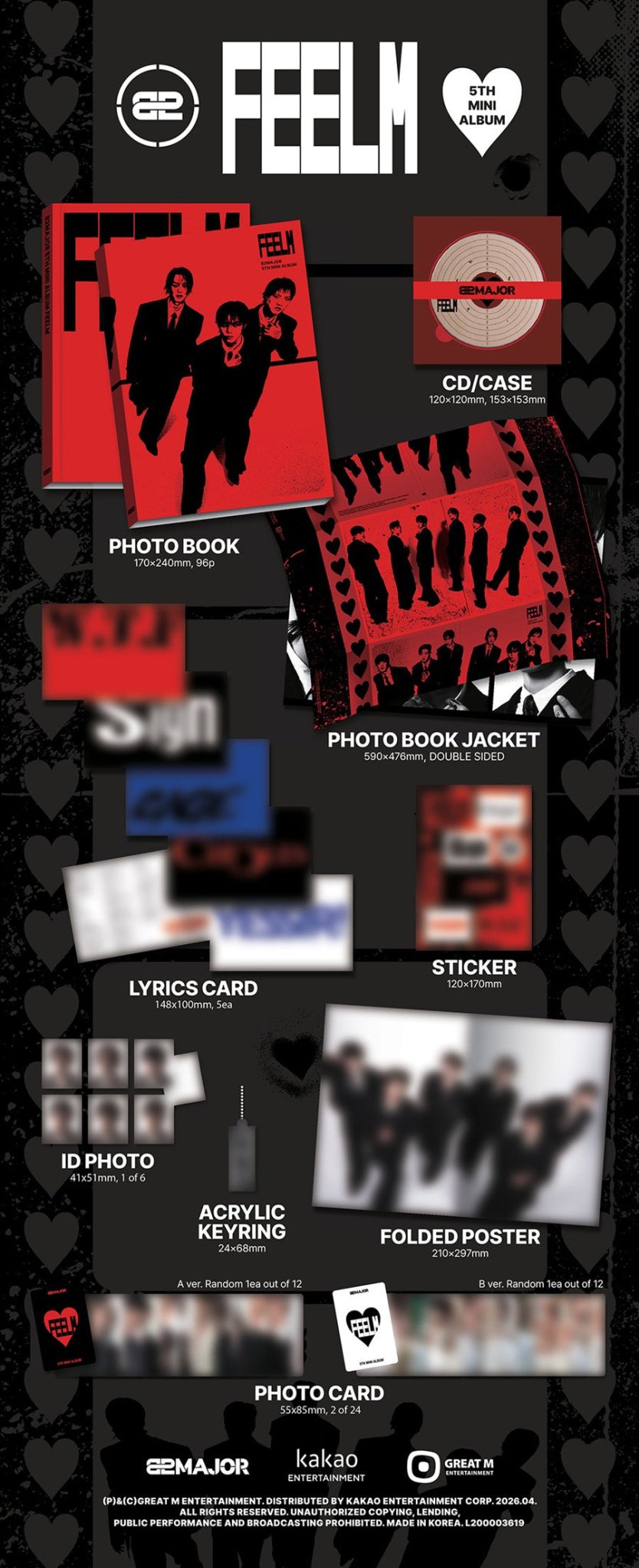 (Pre Order) 82Major - FeelM: Photobook ver. - KPop Idol