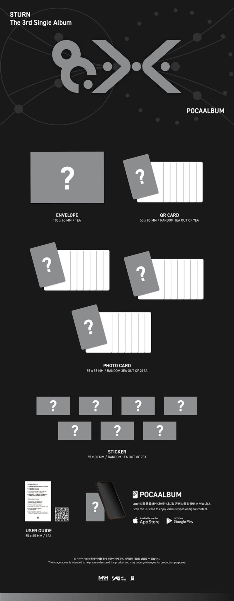 (Pre Order) 8Turn - 8.X: Poca Album - KPop Idol