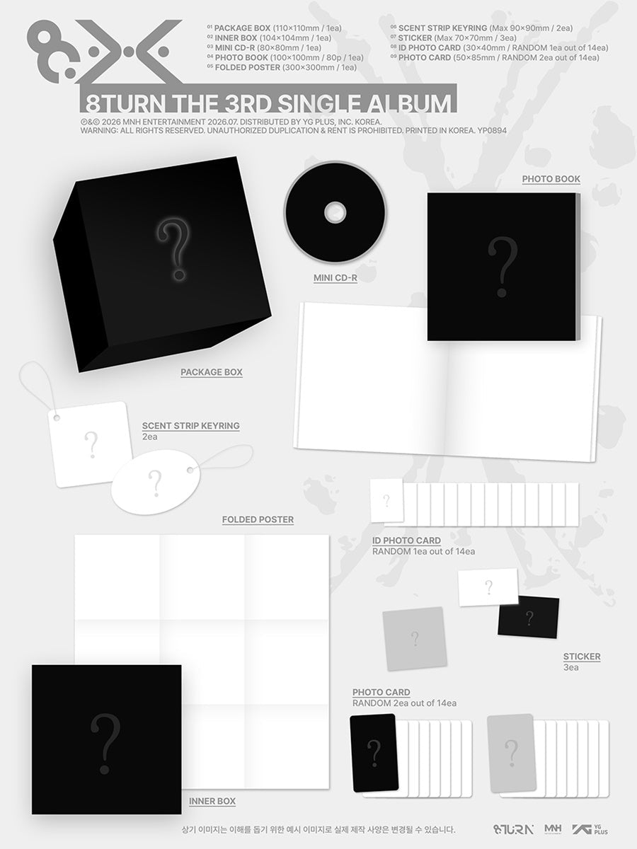 (Pre Order) 8Turn - 8.X: Standard Ver. - KPop Idol