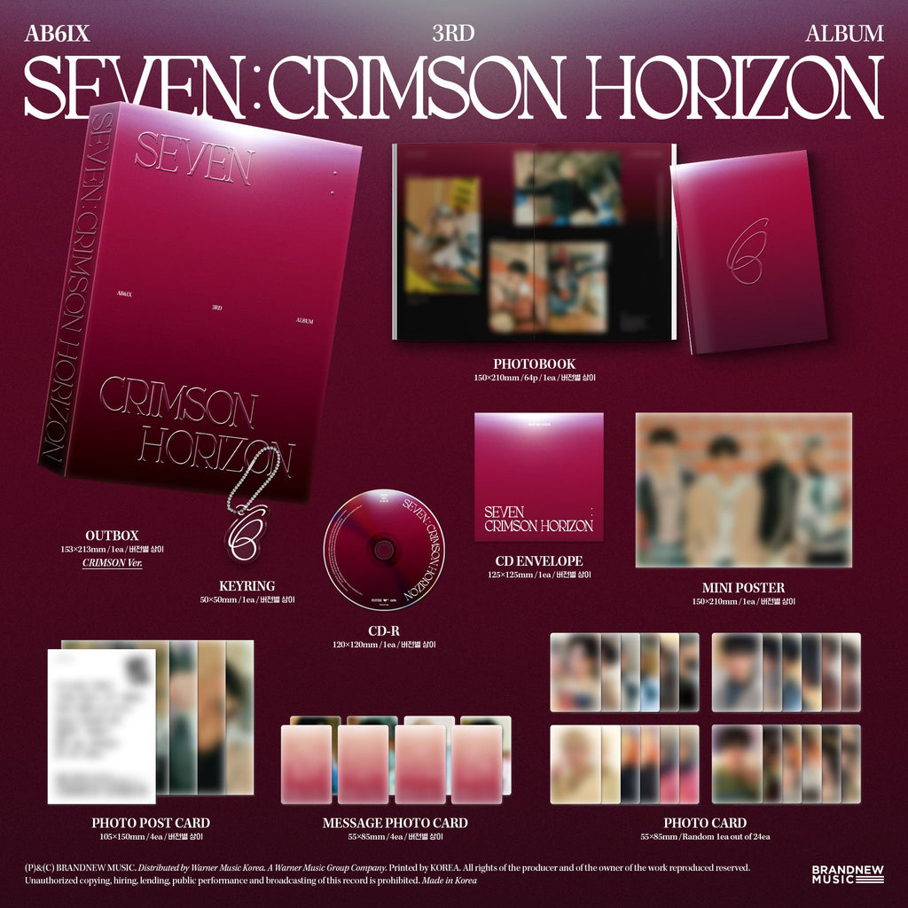 (Pre Order) AB6IX - Seven: Crimson Horizon: Photobook Ver. - KPop Idol