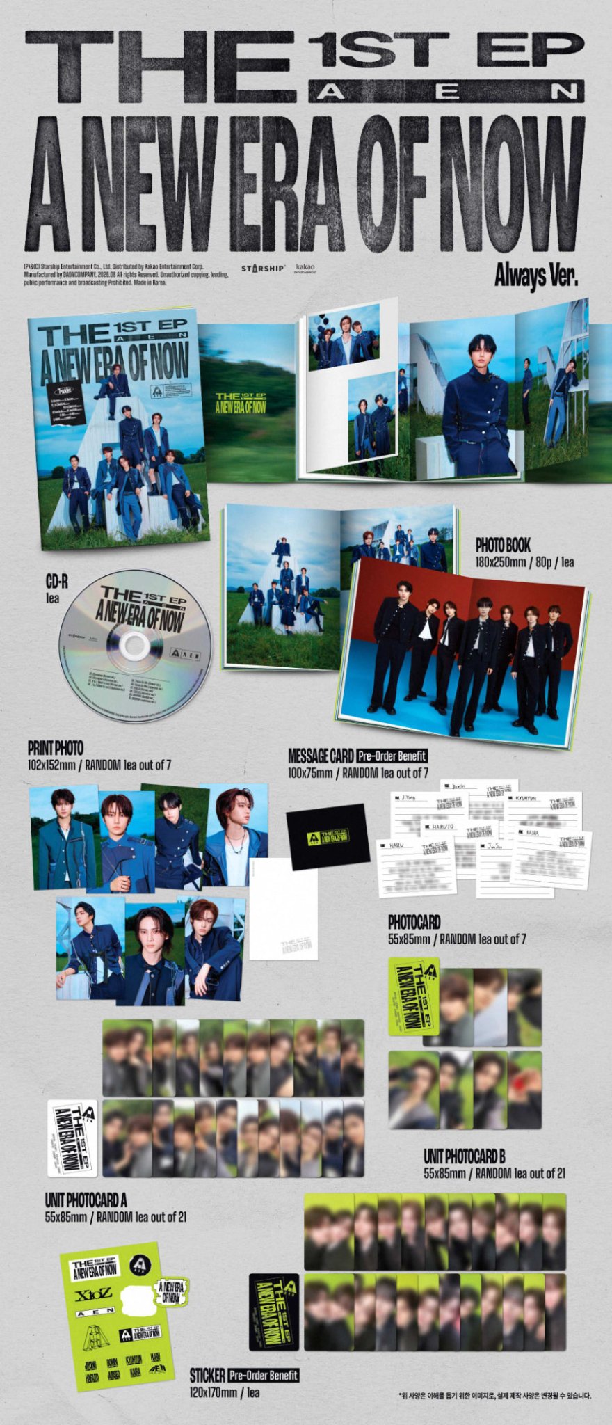 (Pre Order) AEN - A New Era of Now: Always Ver. - KPop Idol