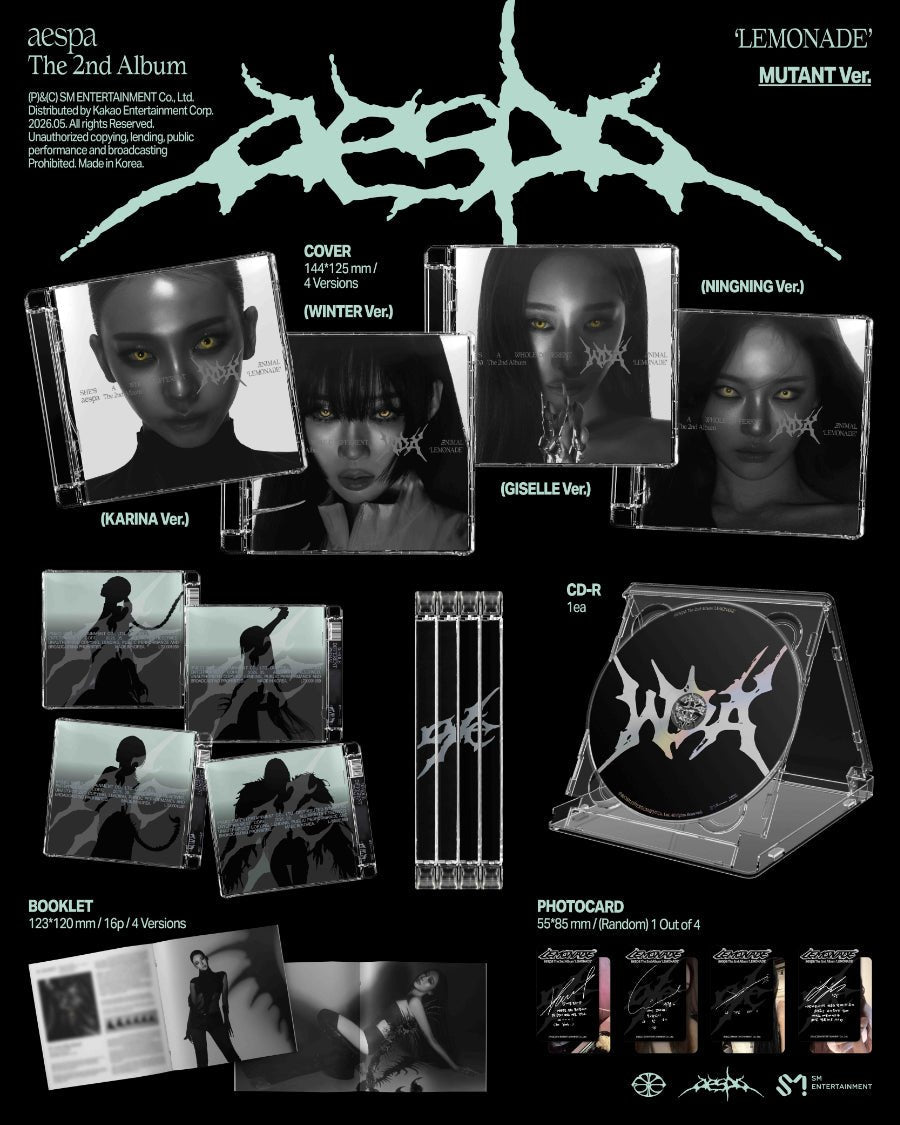 (Pre Order) aespa - Lemonade: Mutant ver. - KPop Idol