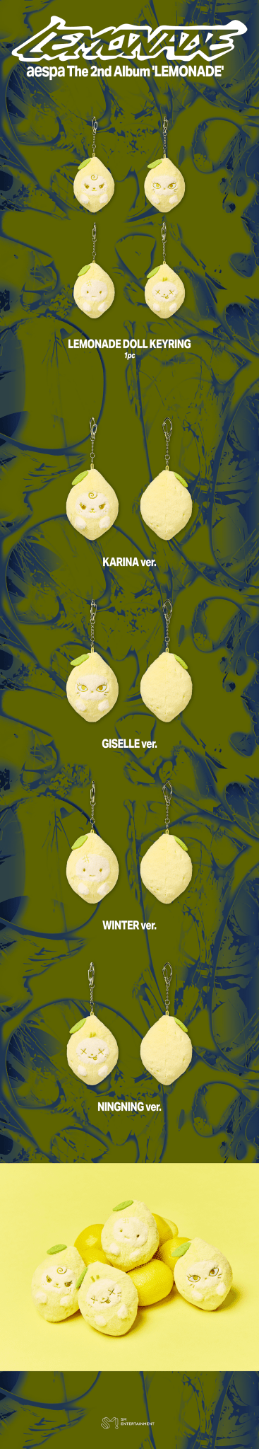 (Pre Order) aespa - Make it Lemonade Official MD - DOLL (LEMONADE Ver.) - KPop Idol