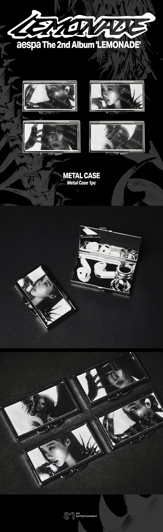 (Pre Order) aespa - Make it Lemonade Official MD - METAL CASE - KPop Idol