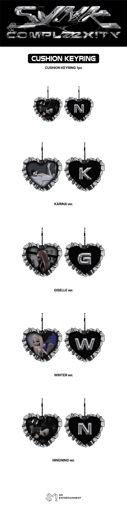 (Pre Order) aespa - SYNK : COMPLæXITY LIVE TOUR Official MD: CUSHION KEYRING - KPop Idol