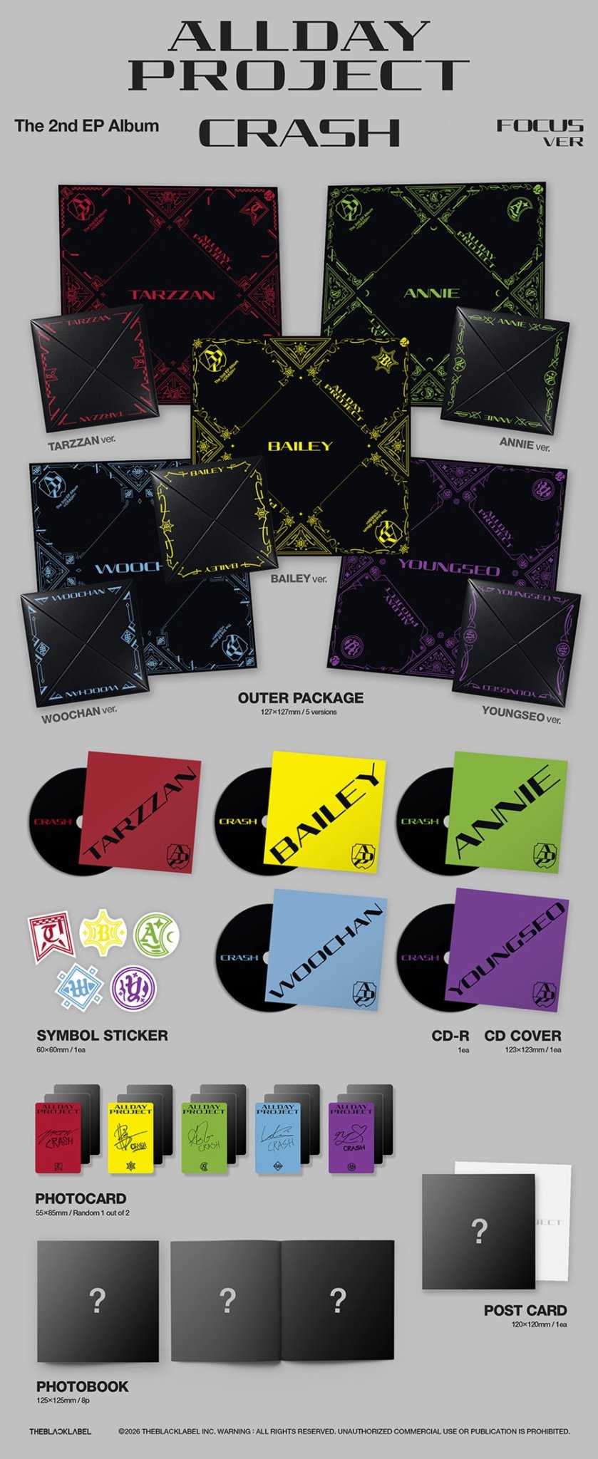 (Pre Order) ALLDAY PROJECT - Crash: Focus Ver. - KPop Idol