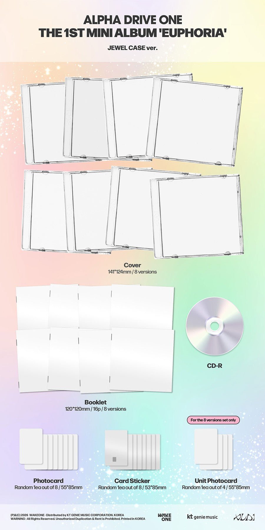 (Pre Order) Alpha Drive One - Euphoria Jewel Case Ver. with Makestar POB - KPop Idol