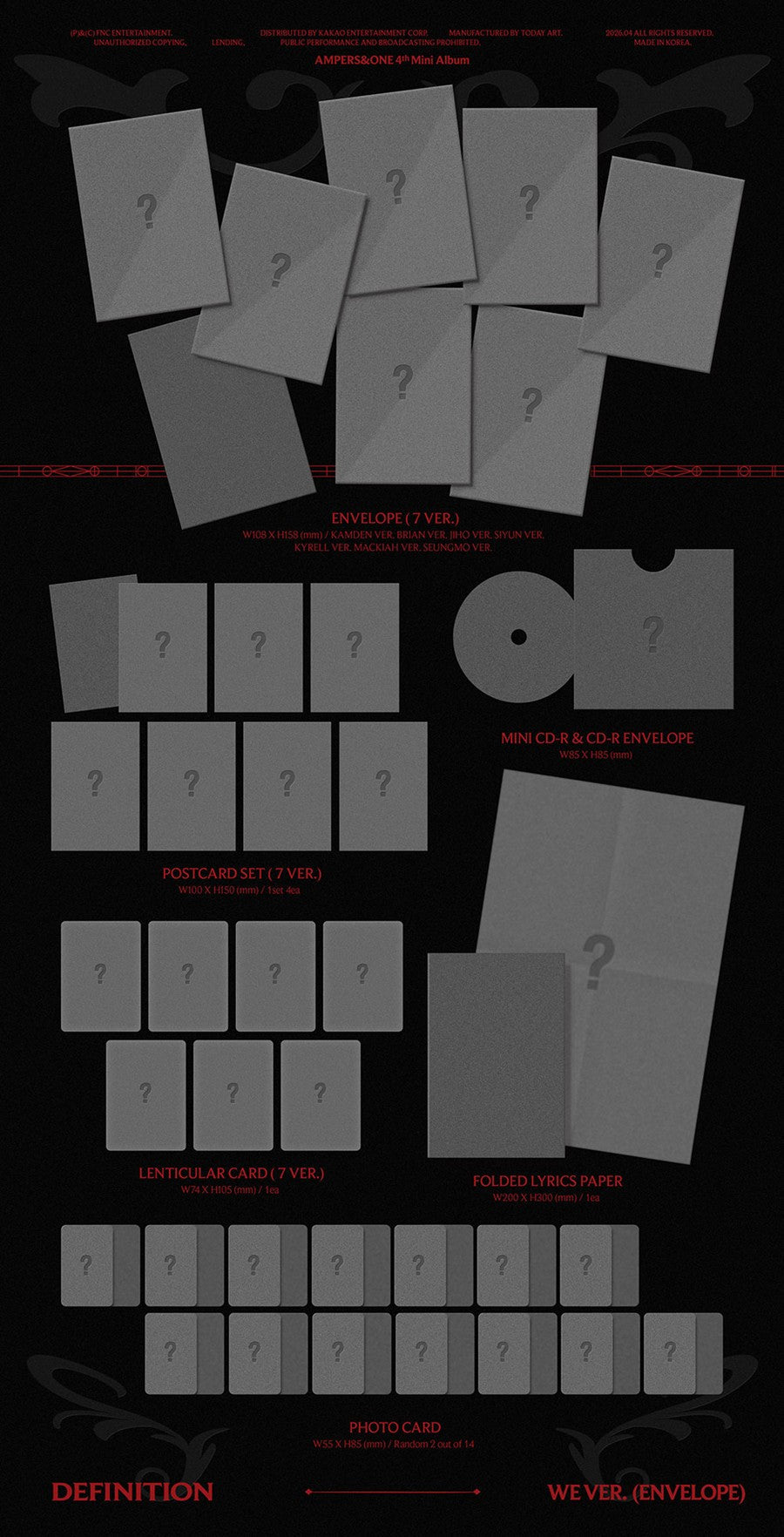 (Pre Order) Amper&one - Definition: We ver. - KPop Idol
