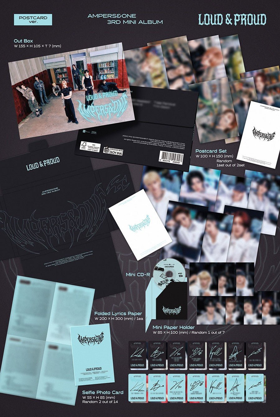 (Pre Order) Amper&One - Loud & Proud Postcard Version - KPop Idol