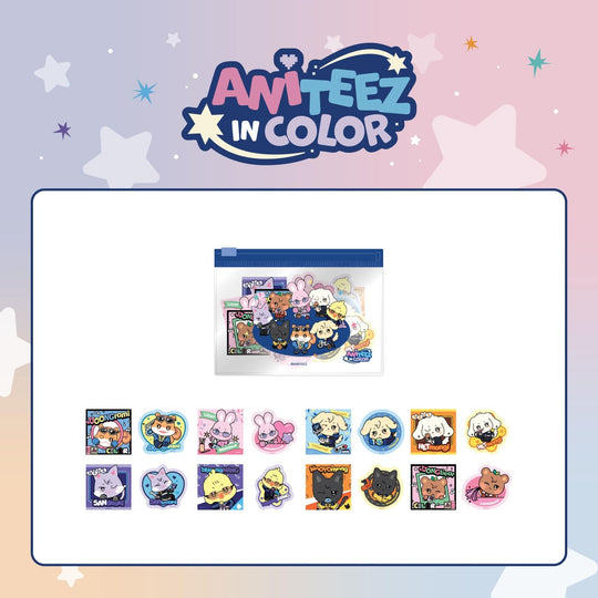 (Pre Order) Aniteez in Color Pop Up Official MD: FLAKE STICKER SET