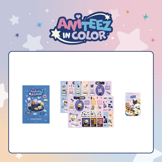 (Pre Order) Aniteez in Color Pop Up Official MD: RETRO STICKER BOOK