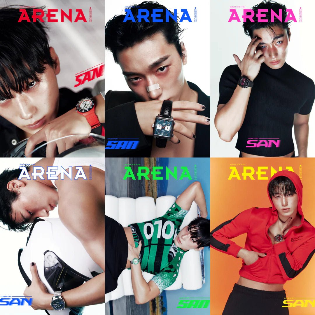 (Pre Order) Arena Homme Plus Magazine - AUG25. Cover: Ateez San (version choice) - KPop Idol