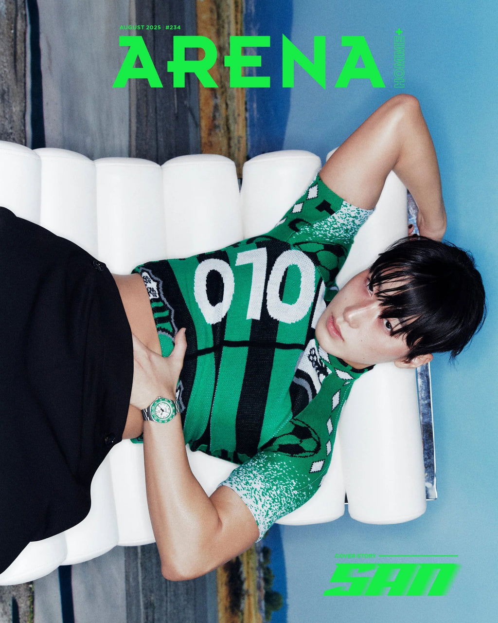 (Pre Order) Arena Homme Plus Magazine - AUG25. Cover: Ateez San (version choice) - KPop Idol