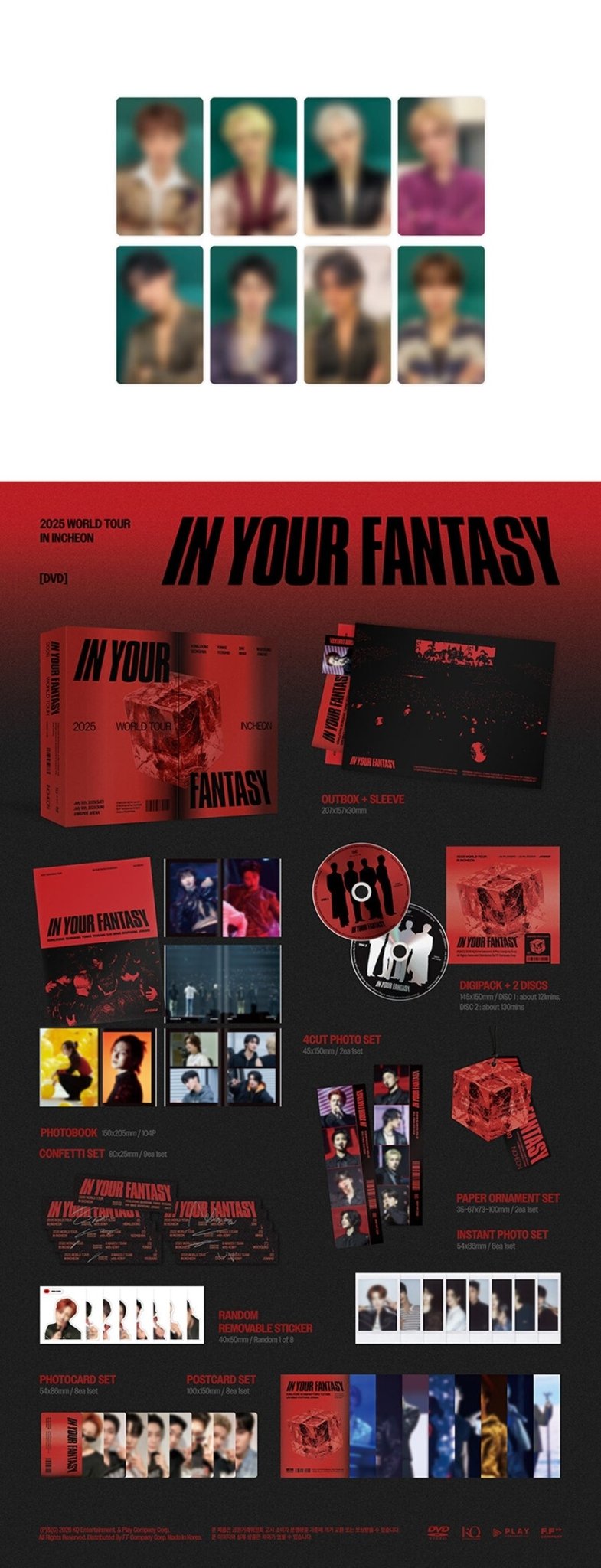 (Pre Order) ATEEZ - 2025 World Tour - In Your Fantasy In Incheon DVD - KPop Idol