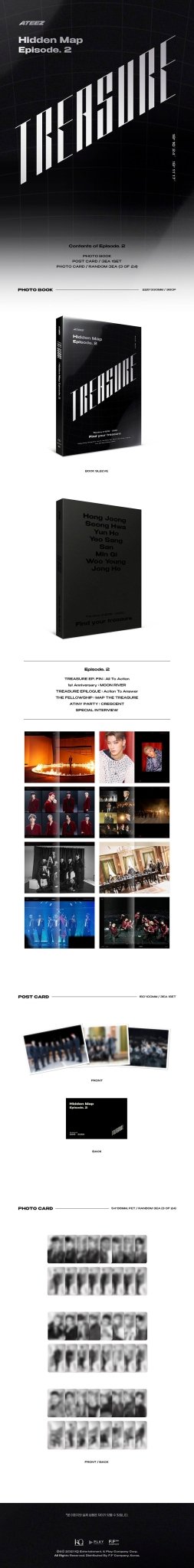 (Pre Order) Ateez - Ateez Treasure Hidden Map pt.2 Photobook - KPop Idol