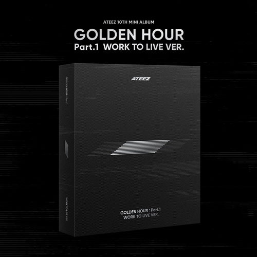 (Pre Order) ATEEZ - GOLDEN HOUR : Part.1 WORK TO LIVE VER. - KPop Idol